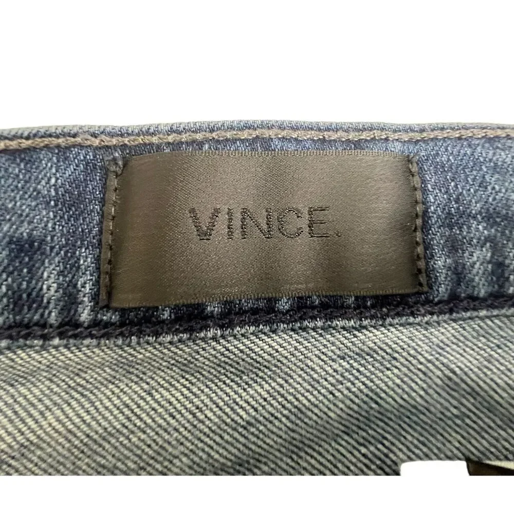 Vince Womens Dark Wash Mid Rise Skinny Jeans 29‎